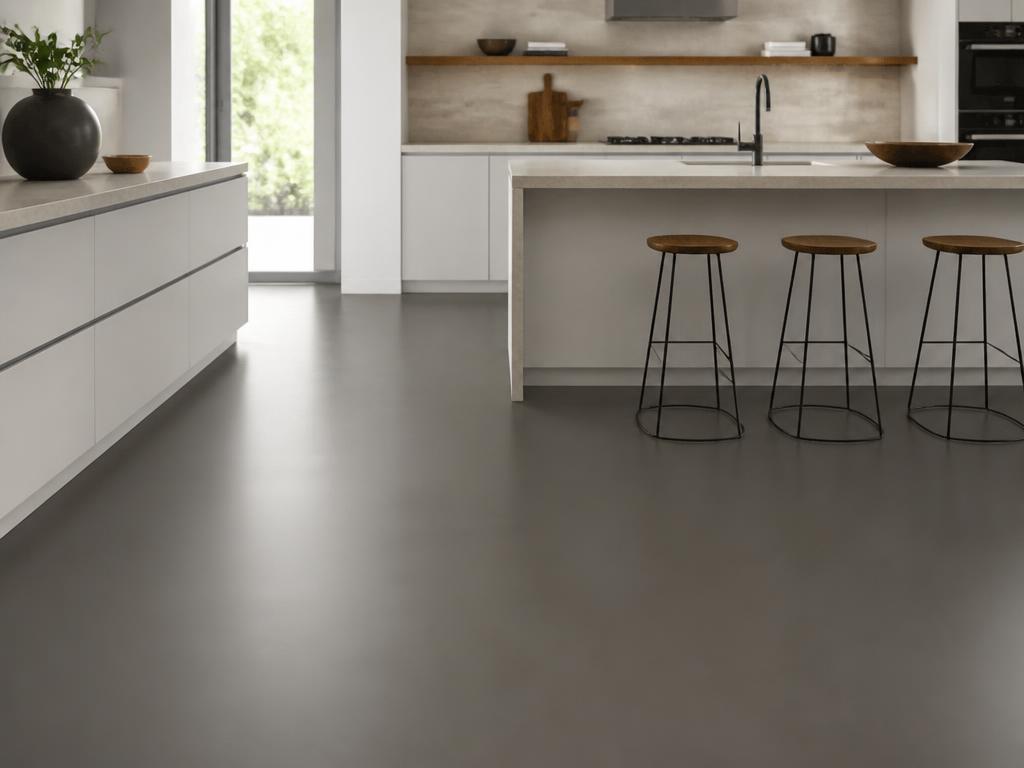 Modern Slate Solid epoxy flooring installation